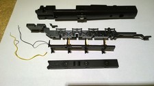 Bachmann steam engine 4-8-4 frame w/gear, contact, wires, and cover. No screws. picture