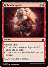 x4 Goblin Surprise FDN Foundations MTG 200 COMMON M/NM 4x picture