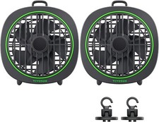VIVOSUN AeroWave D4, 4” Grow Tent Clip Fan with Detachable Hook, Black,2-Pack picture