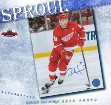 RYAN SPROUL Signed Detroit Red Wings 8x10 Photo - 70442 picture