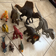 Lot of Jurassic World Rebirth Dinosaurs- Mixed 10 Dinosaur Toy Figures WORKS -T1 picture