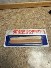 Vintage Emery Boards Nail Files Gem Pack of 8 New Unopened Retro MCM picture
