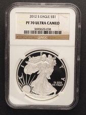 2012 S SILVER PROOF EAGLE - NGC PF 70 ULTRA CAMEO - G2483 picture