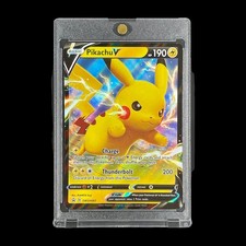 PIKACHU PROMO YELLOW LIGHTNING RAINBOW FOIL CARD 2021 SWSH Black Star - Pokemon picture