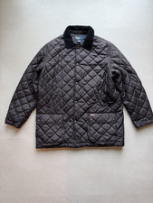 Vintage Polo Ralph Lauren Quilted Field Barn Jacket Corduroy Collar Men's L picture