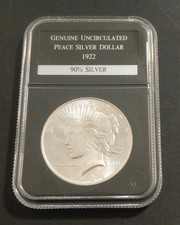 Genuine Uncirculated Peace Silver Dollar 1922 picture