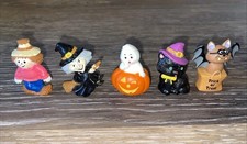 5- Vintage Russ Berrie Miniature Halloween Figures. Lot Of 5 picture