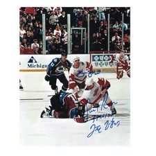 BRENDAN SHANAHAN & DARREN MCCARTY Signed Detroit Red Wings 8x10 Photo - 70373D picture