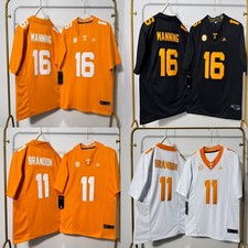 New Mens Peyton Manning #16 Faizon Brandon #11 Tennessee Volunteers All Stitched picture