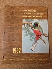 Vintage 1962 National Wildlife Federation Stamp Album Complete W/ Stamps picture