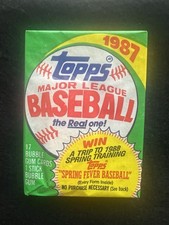1 1987 Topps Baseball Wax Pack Sealed Unopened picture