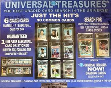UNIVERSAL TREASURES Mystery Box 1986 FLEER GRADED SET JORDAN RC 5 Baseball Stars picture