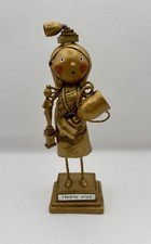 Lori Mitchell Trophy Wife Gold Resin Figurine ESC Company Whimsical Folk Art picture