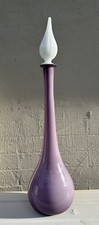 Huge MCM Lavender Cased Glass Italian Bottle picture