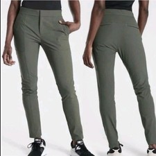 Athleta Wander Skinny Stash Pocket Olive Green Stretch Pants Size 4 City Casual picture