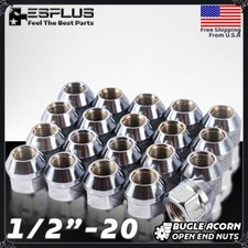32 Pc Ram Open End Lug Nut 1/2-20 Chrome 3/4