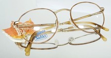 Vintage SAFILO TEAM 3843 PM4 Eyeglasses HONEY GOLD New Metal 51-20-140 Italy picture