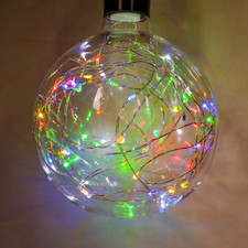 G125 LED Light Bulb with Multi Colored Micro LED Fairy Lights picture