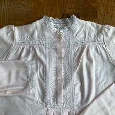 VTG Christian Dior Lingerie Pale Pink Full Length Nightgown Medium picture