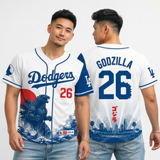 NEW Dodgers Godzilla Minus Zero Night 2026 All Size XS - 5XL picture
