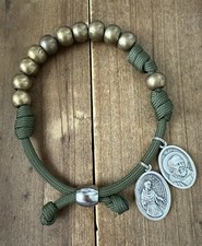Saint Padre Pio Of Pietrelcina/Maximilian Kolbe Rosary Bracelet-handmade picture