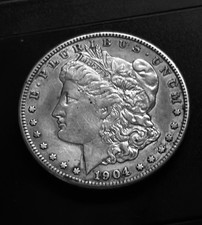 Beautiful 1904 S Morgan dollar mint luster AU condition for this key date picture