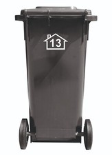Dustbin Stickers, Numbers, House Number, 14 x 9 cm picture