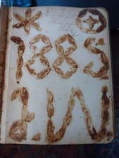 VICTORIAN ALBUM BYJANE B. FELL BUCKINGHAM PA 1784-1888 QUAKER  ANTIQUE VALENTINE picture