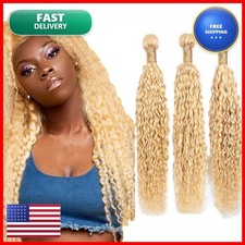 Aikebi Human Hair Bundles Jerry Curly Wave Blonde 613 Unprocessed Brazilian picture