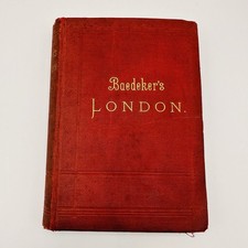 Baedeker’s London 1894 Antique Travel Guide Book Rare Complete Maps Plans picture