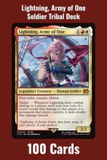 Soldier Tribal Commander Deck Lightning Army of One Magic MTG EDH Boros 100 Card picture