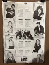 Beverly Hills 90210 Cast Poster Italian Collage Black White Movies Vintage 24x36 picture
