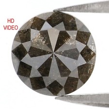 1.79 CT Natural Loose Round Cut Diamond 7.60 MM Salt And Pepper Diamond NQ1028 picture