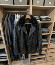 Vintage Leon S Kennedy Requiem RE9 Coat Style Black Real Leather Jacket S M L XL picture