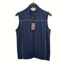 NEW KJUS Damian Vest Mens 50/M Vest Navy Blue Full Zip Performance K00446 Golf picture