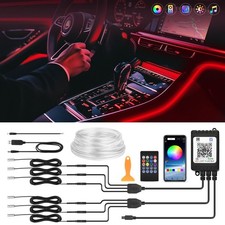 Wireless 6/8/10 LED Car Interior Strip Lights Atmosphere Neon Ambient Light Kit picture