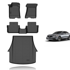 KELCSEECS 4pc Floor Mats Cargo Liner for 2015-2020 Acura TLX AWD All-Weather TPE picture