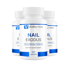 3-Pack Nail Exodus Capsules - Clear Nail Formula & Nail Health Support -180 Caps picture