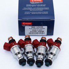 4PCS Fuel Injectors 23250-35040 DENSO For 4Runner Pickup T100 22RE 2.4L picture
