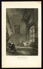 Antique Print-LONDON-CHARTERHOUSE-INTERIOR-SMITHFIELD-ENGLAND-Britton-Lewis-1815 picture
