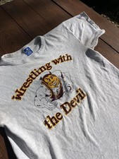 Vintage Champion Wrestling with the Devil ASU Sun Devils T Shirt sz Large  picture