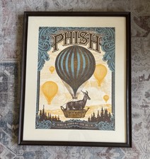Phish 2012 Cincinnati Riverbend Concert Poster Print + Ticket Framed 24.75x30.25 picture