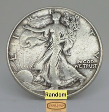 1933-S Walking Liberty  Half Dollar, 90% Silver, Average Circulated - #A14 picture