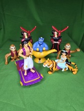 Vintage 1992 Disney Aladdin Burger King Toy Lot 8 Genie Jafar Jasmine Abu Rajah picture