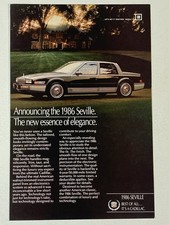 1986 Cadillac Seville Print Ad New Essence Of Elegance picture