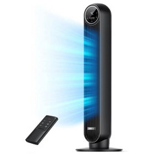 Tower Fan Bedroom 25ft/s Velocity Quiet Floor Fans 90° Oscillating Standing New picture