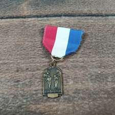 Vintage 1974 Jostens Crawford Invitational 880 Yard Relay 3rd Place Medal Ribbon picture