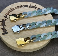 Natural Blue-Green-White Jadeite Jade Bracelet picture