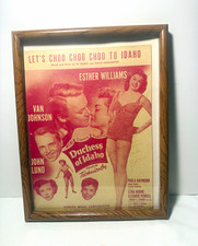 Vintage 1950 Esther Williams Duchess of Idaho Sheet Music Let’s Choo Choo Choo picture