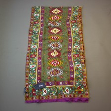 Drake’s by A. Levine Geometric Tubular Wool Silk Scarf / RRP £245 / Brand New picture